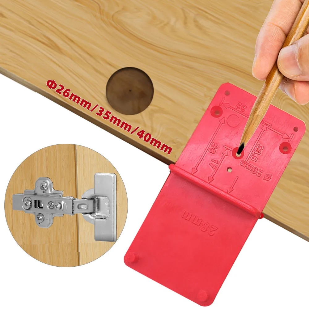 Dovetail Marking Guide - Scharniergat Boren Gids Positionering Mark Sjabloon