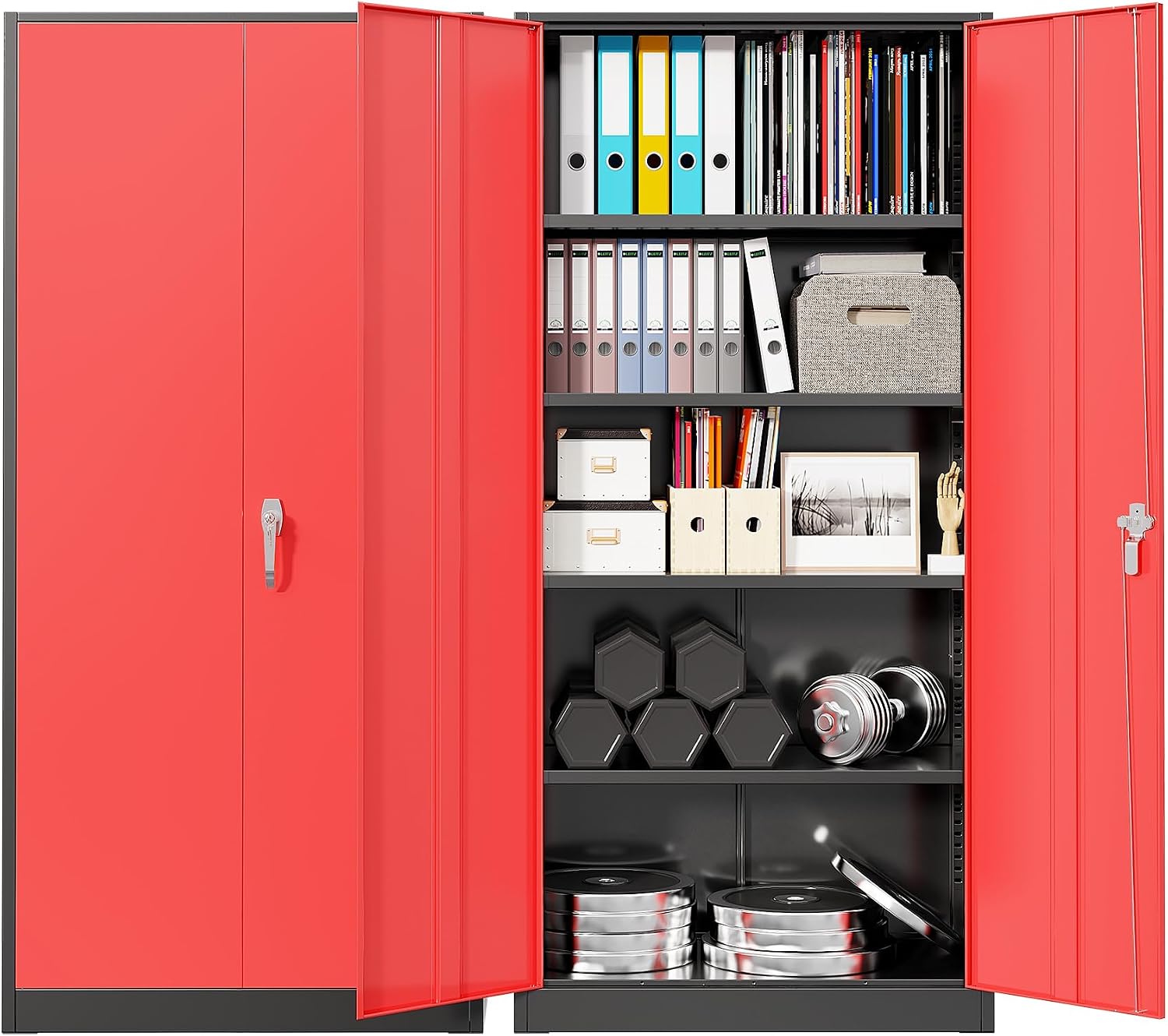 Tools For Home Workshop - Zware metalen garage-opbergkast, stalen opbergkast met