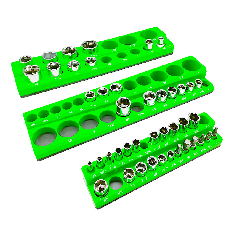 Mini Workshop Tools - Socket Organizer Tray Magnetische houder Railopslagrek