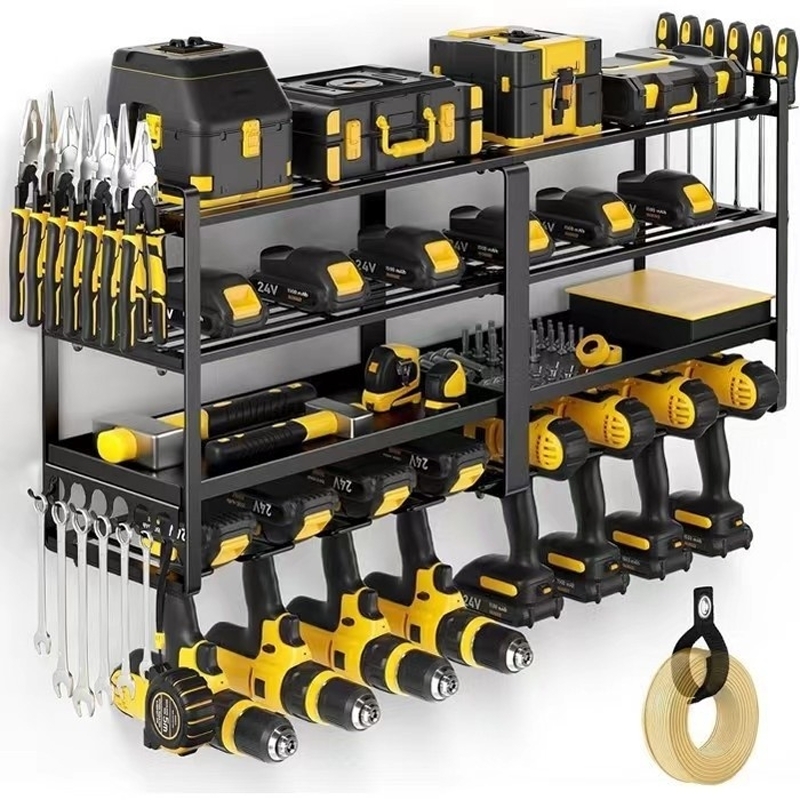 Tools In Electrical Workshop - Wandmontage gereedschapsorganizer voor handgereedschap, zwevende gereedschapskast,