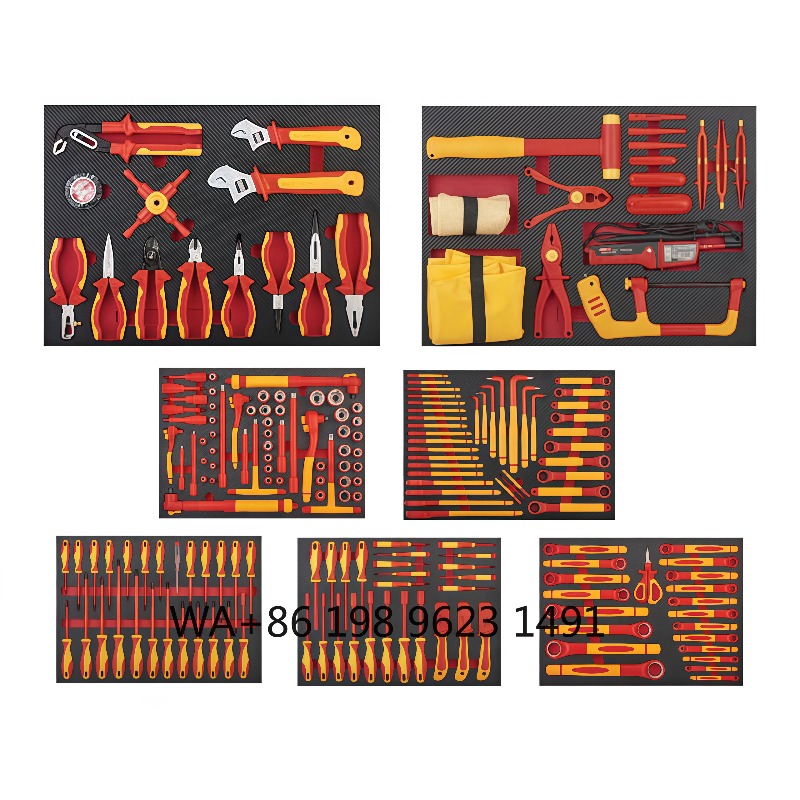 Workshop Tools Safety - Hoogwaardig geïsoleerde gereedschapset van 198 onderdelen,