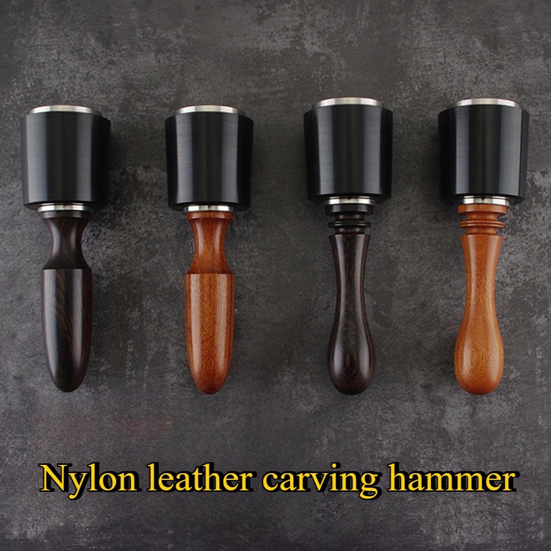 Workshop Tools For Carpentry - 190/195MM Nylon Lederen Carving Hamer Leer