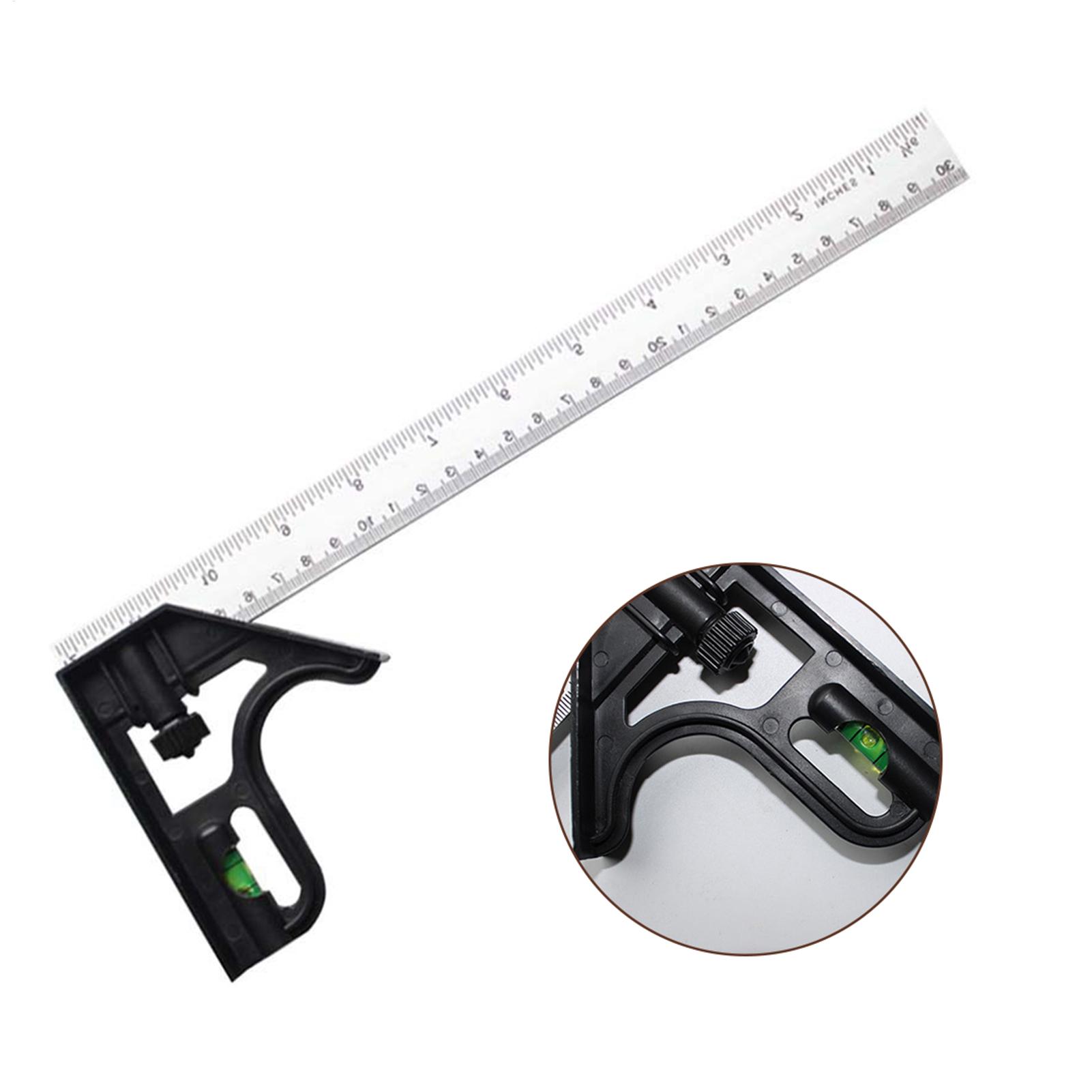 Workshop Tools For Carpentry - Roestvrijstalen hoekcombinatie vierkante liniaal Mobiel horizontaal
