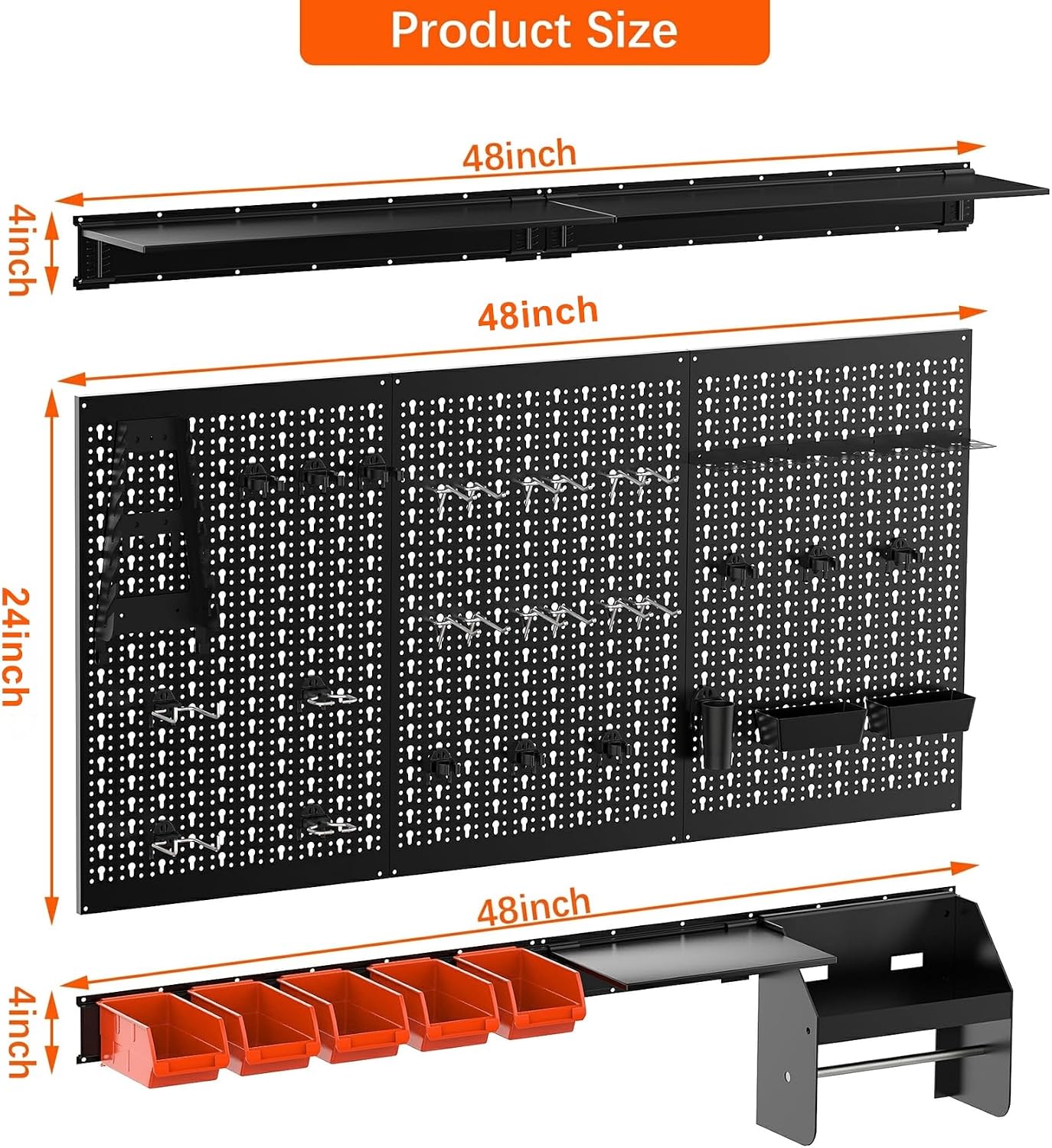 Metalen Pegboard Wandorganizer - Workshop Tools Shelf recensie en prijs