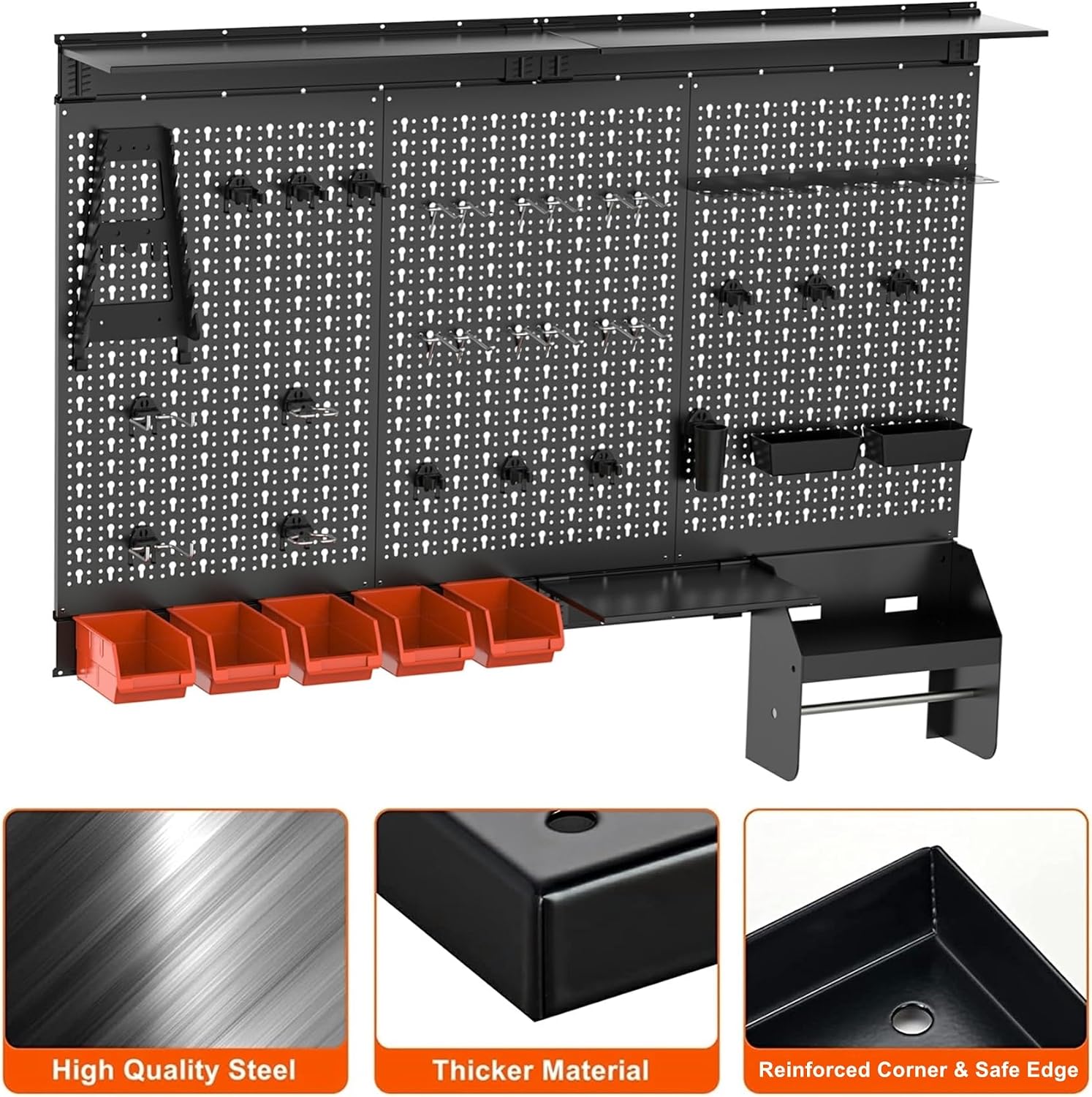 Metalen Pegboard Wandorganizer - Workshop Tools Shelf recensie en prijs