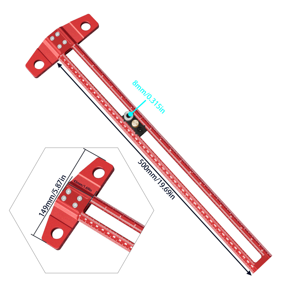 Houtbewerkings T-vierkant mark - Dovetail Marking Guide recensie en prijs
