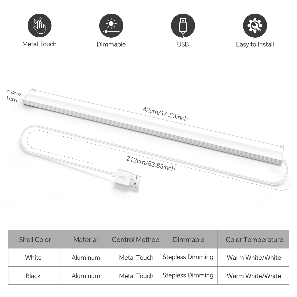 42 CM Touch Sensor Aluminium D - Workshop Tools Shelf recensie en prijs