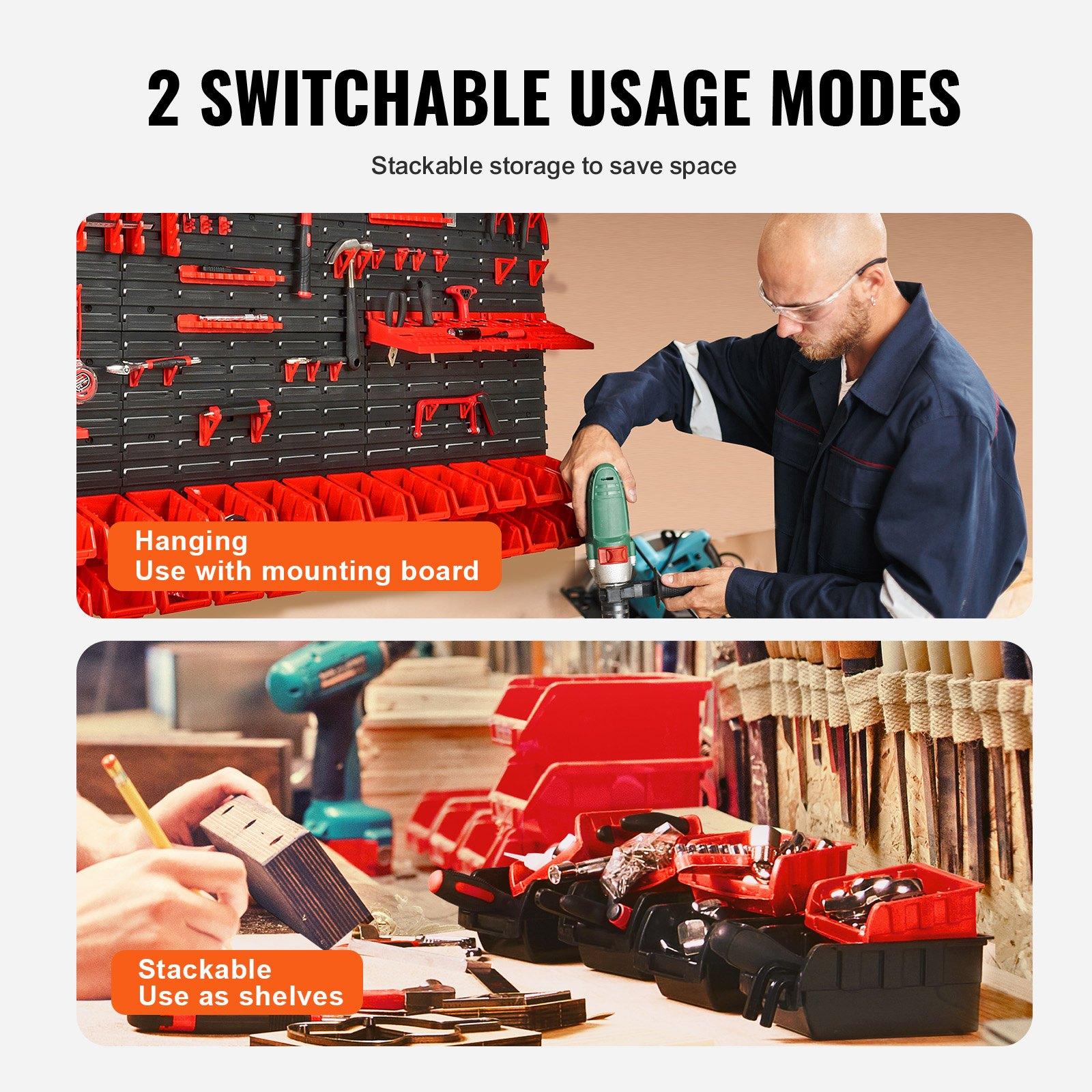Wandmontage 30-delige plastic  - Workshop Tools Shelf recensie en prijs