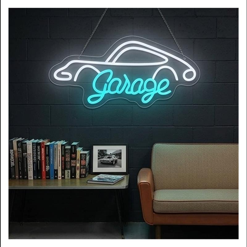 Garage Neon Sign LED-licht dim - Workshop Tools Wallpaper recensie en prijs