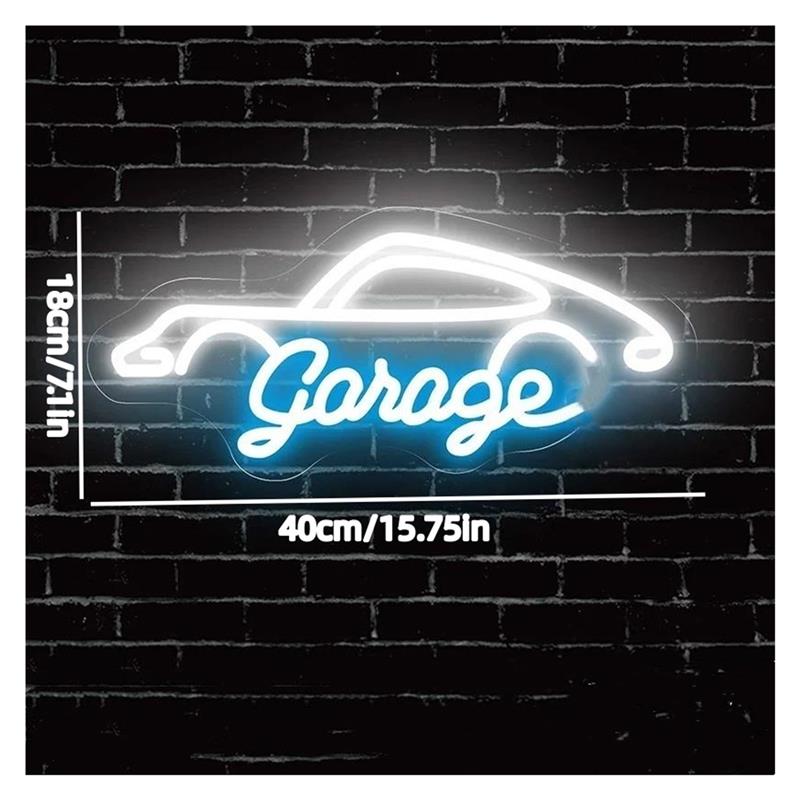 Garage Neon Sign LED-licht dim - Workshop Tools Wallpaper recensie en prijs