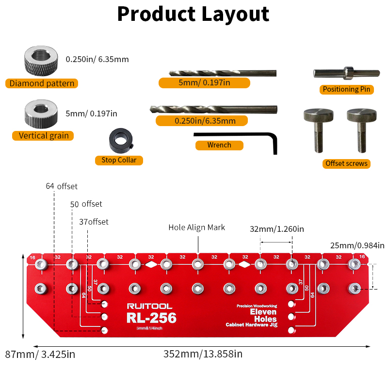 Plank Pin Jig Set Aluminium 11 - Workshop Tools Shelf recensie en prijs