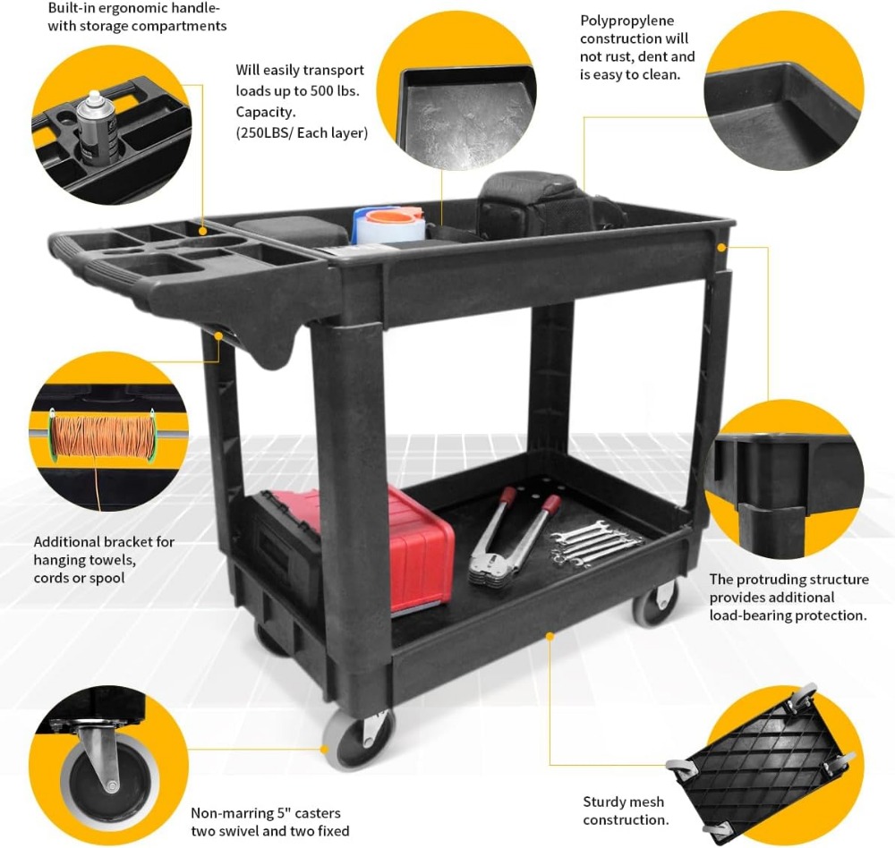 Zware-duty 2-plankige servicew - Workshop Tools Shelf recensie en prijs
