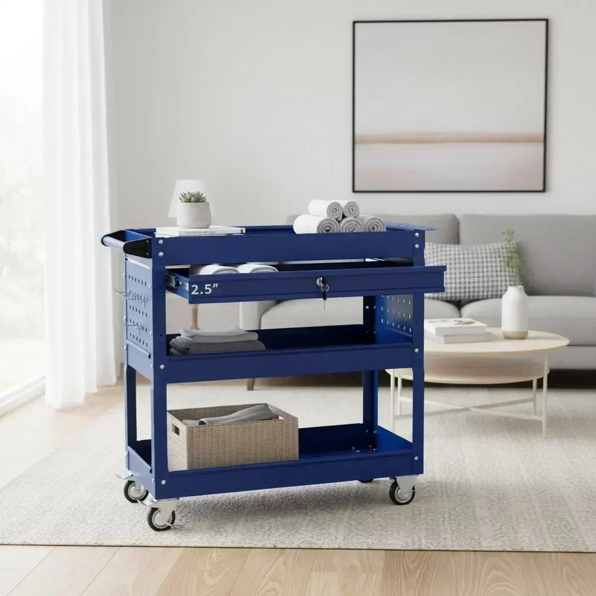 3-laags gereedschapswagen met  - Workshop Tools Shelf recensie en prijs