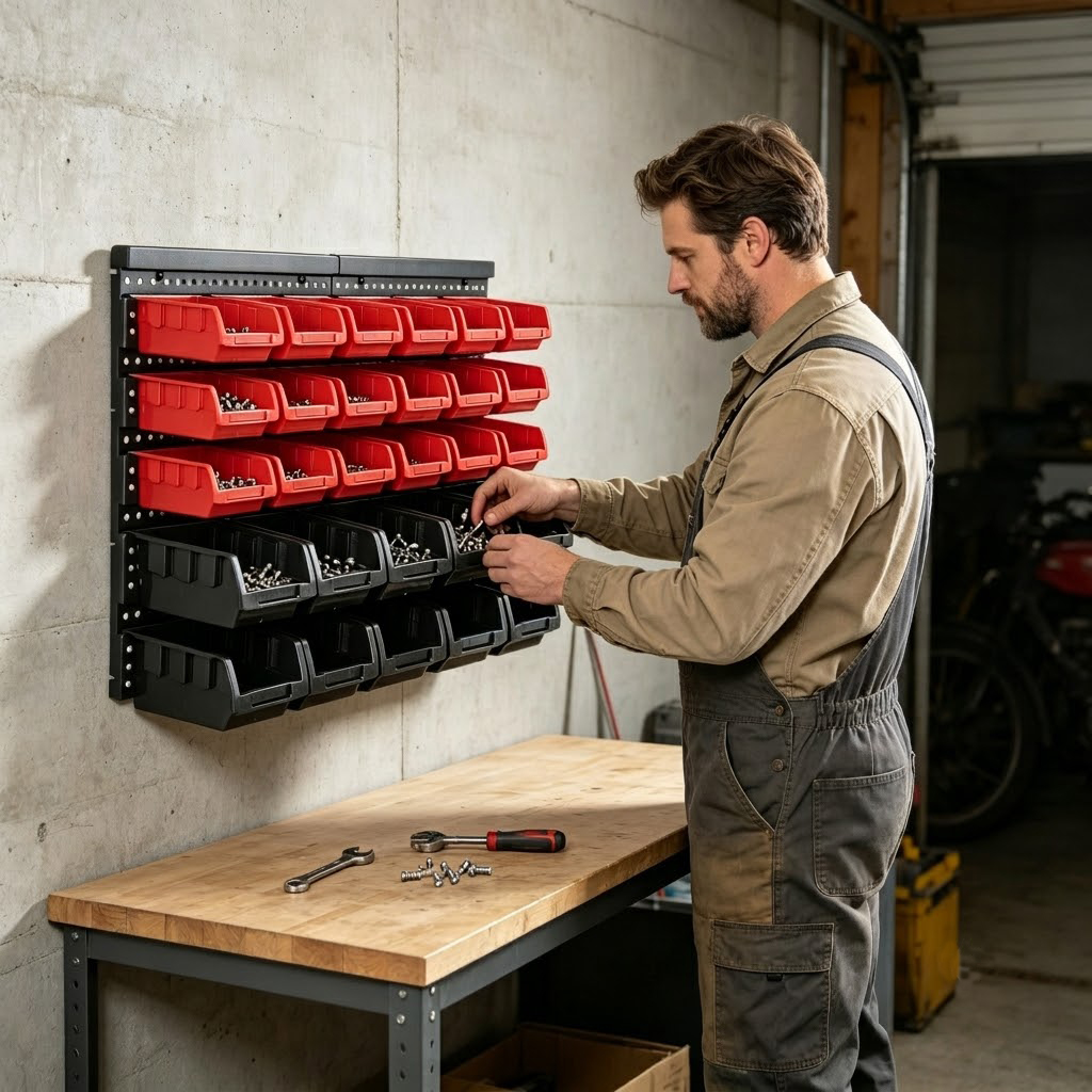 Wandmontage opbergbakken organ - Workshop Tools Hanging recensie en prijs