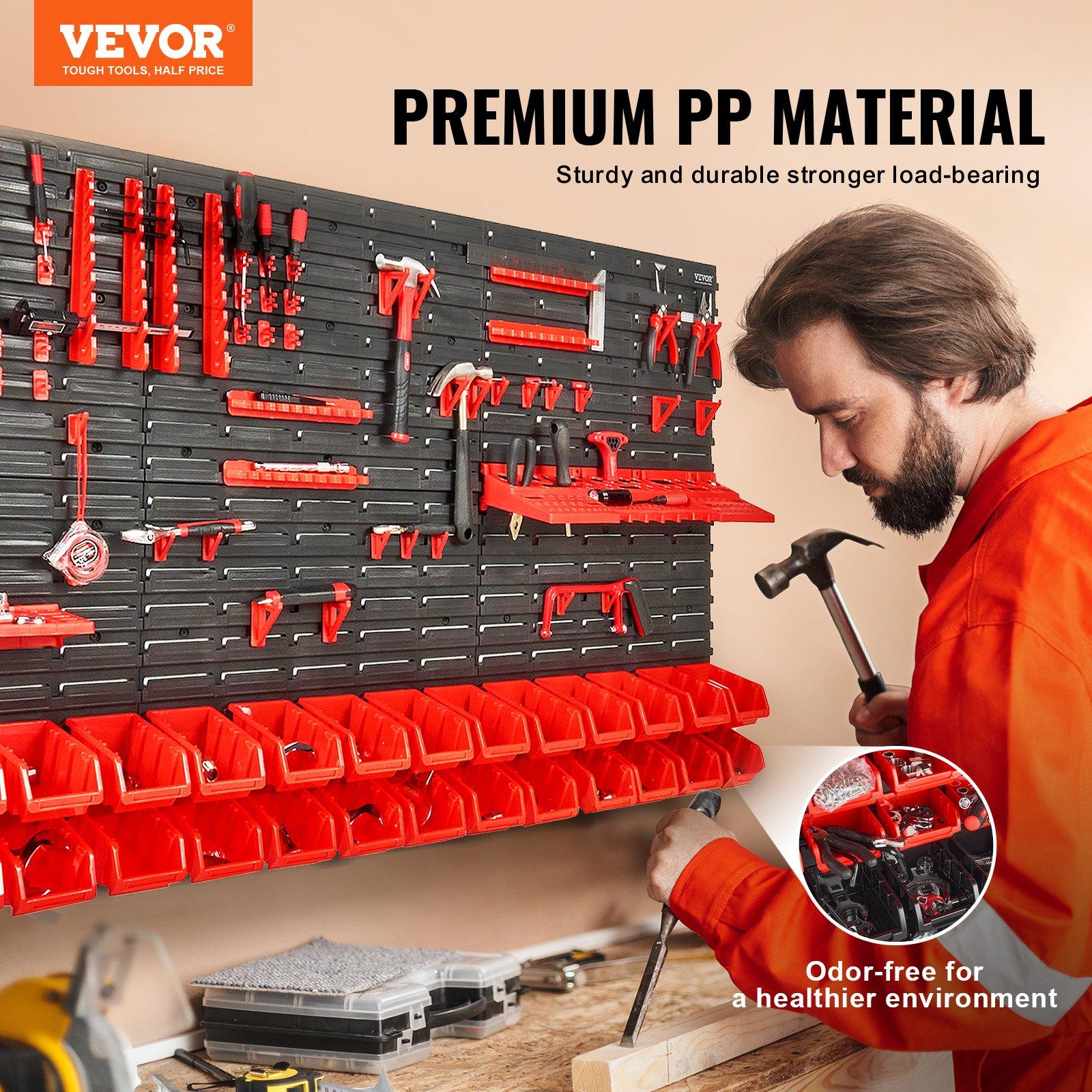 Wandmontage 30-vakken hardware - Workshop Tools Shelf recensie en prijs