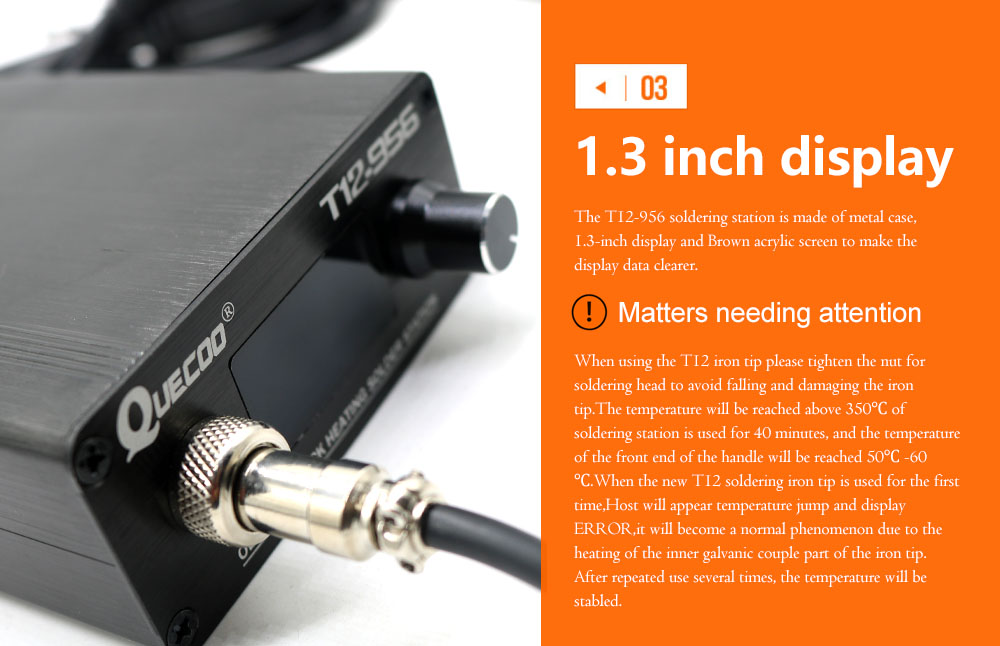 QUECOO T12-956 Soldeer digitaa - Tools For Electronic Workshop recensie en prijs
