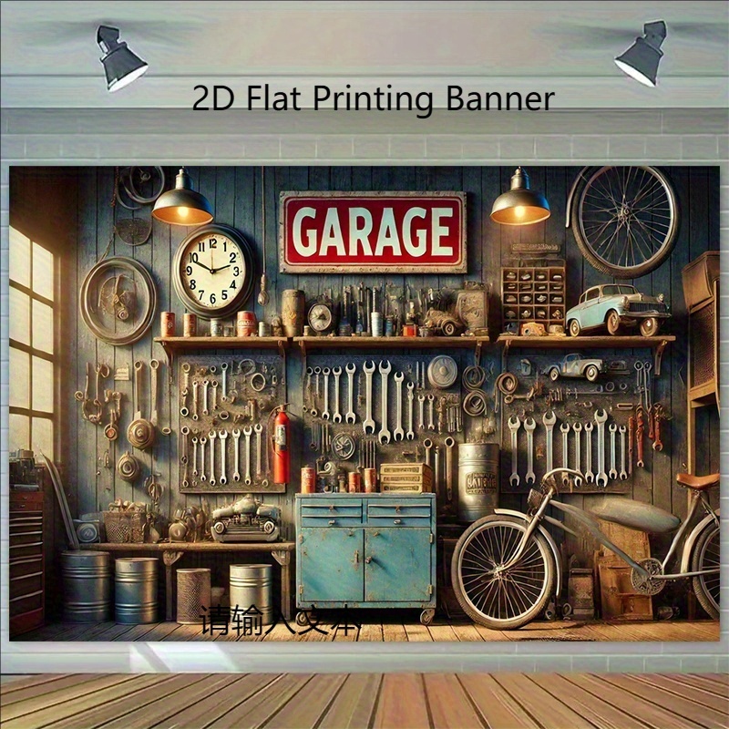 Industriële garage achtergrond - Workshop Tools Wallpaper recensie en prijs