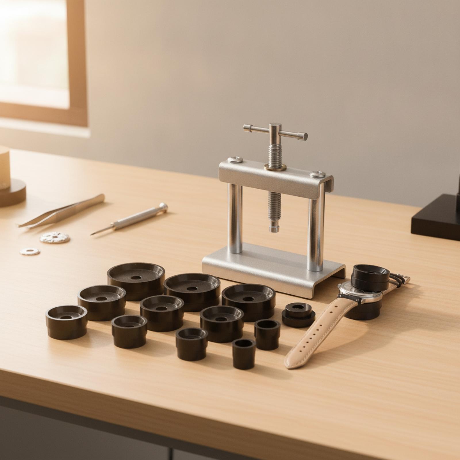 Horlogekastpers, bureauhorloge - Tools Workshops recensie en prijs